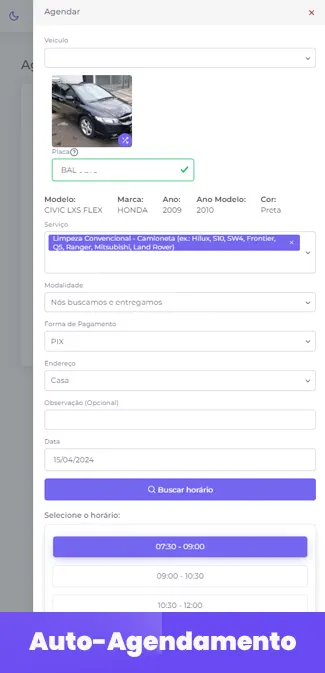 Aplicativo de Gestão Automotivo com Autoagendamento